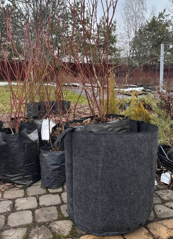 Контейнер-сумка для рослин геотекстиль, 38л Growbag